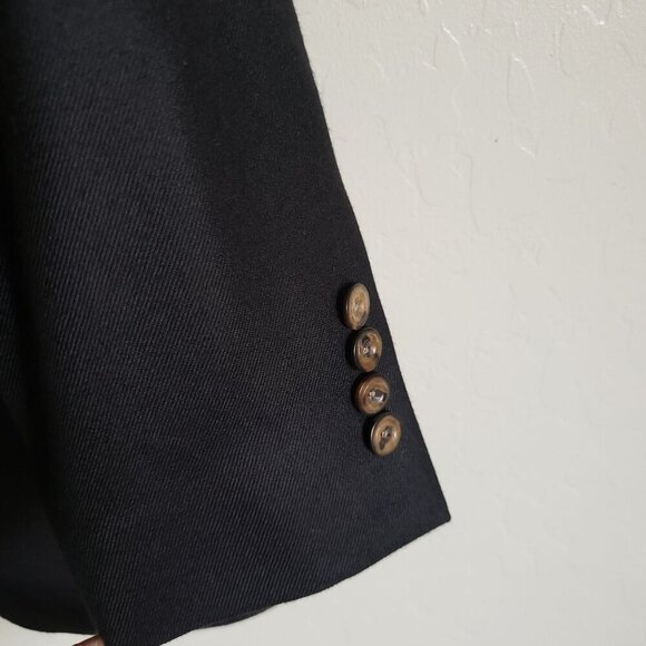 Samuelsohn 100% Cashmere Blazer Jacket Black Size Mens 42 Tall J.P.Tilford Italy - Picture 9 of 11